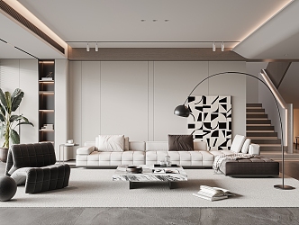 modern living room 3d model