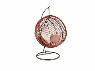 Modern Balcony Rattan Hanging Chair 3d model