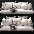 Fashion window sill sofa 3d model