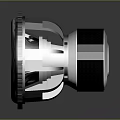 High Performance PIONEER Electronic Audio Speaker Featuring Modern Circular Metal Design