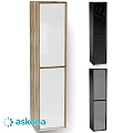 Sleek Modern Chest Of Drawers In Wooden And Black Finishes With Minimalist Design