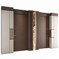 Modern Hotel Single Door 3d model