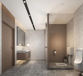 modern public toilet 3d model