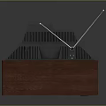 Vintage Computer Monitor With Wooden Case Color Test Pattern And Top Antennas