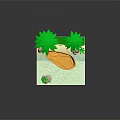 Tropical Natural Scene With Palm Trees Small Boat Calm Water And Rocks
