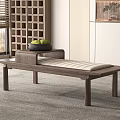 New Chinese Style Sofa Stool 3d model