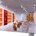 New Craftsmanship Era Specialty Store With Modern Design Circular Decor And Product Displays