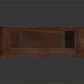 Vintage Square Coffee Table With Wooden Frame Textured Tabletop Two Tier Structure And Decorative Legs
