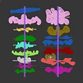 Stylish Assorted Clothes on Hangers with Robes Dresses and Coats in Neutral Tones