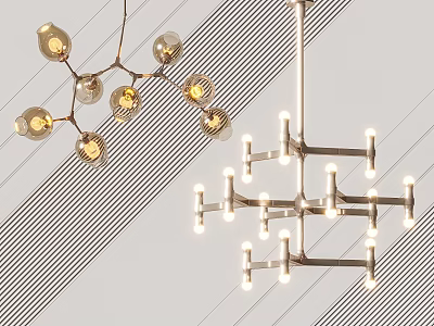 Modern chandelier 3d model