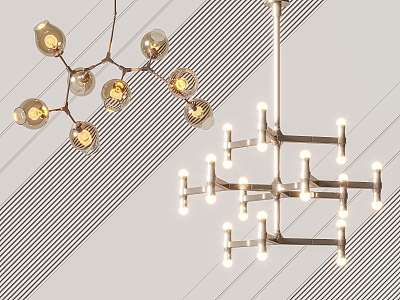 Modern chandelier 3d model