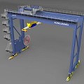KONE CRANES Industrial Mobile Gantry Crane With Ladder And Wheels