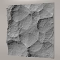 Natural Stone Background Wall With Beige Textured Surface And Irregular Patterns 3d model