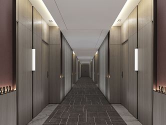 Modern Hotel Away Hotel Entrance Away 3d model