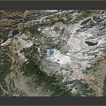 Geography, topography, mountain shape, ridge, ridge, valley, mountain range, canyon, geomorphology, mountain peak, mountain body 3d model