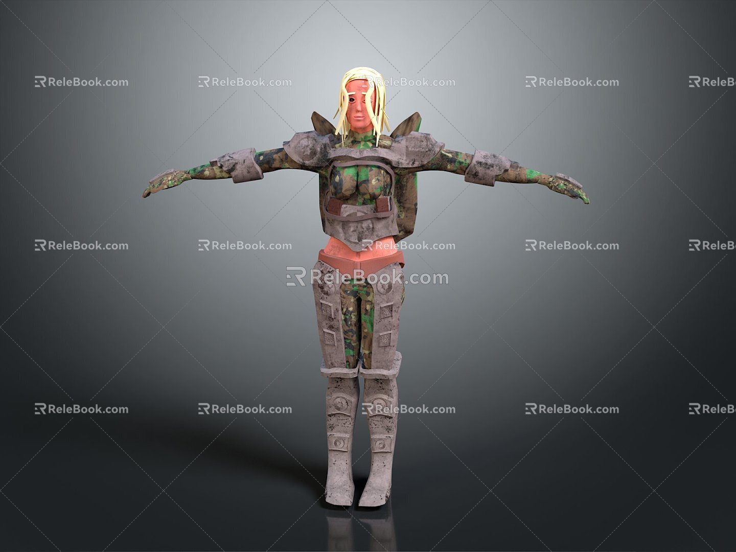 Sci-fi Beauty Cyber Beauty Sci-fi Woman Warrior Future Woman Warrior Sci-fi Lady Soldier Cyber Woman Warrior 3d model