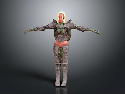 Sci-fi Beauty Cyber Beauty Sci-fi Woman Warrior Future Woman Warrior Sci-fi Lady Soldier Cyber Woman Warrior 3d model
