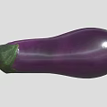Fresh Purple Eggplant With Shiny Skin And Green Stem For Healthy Diet Options