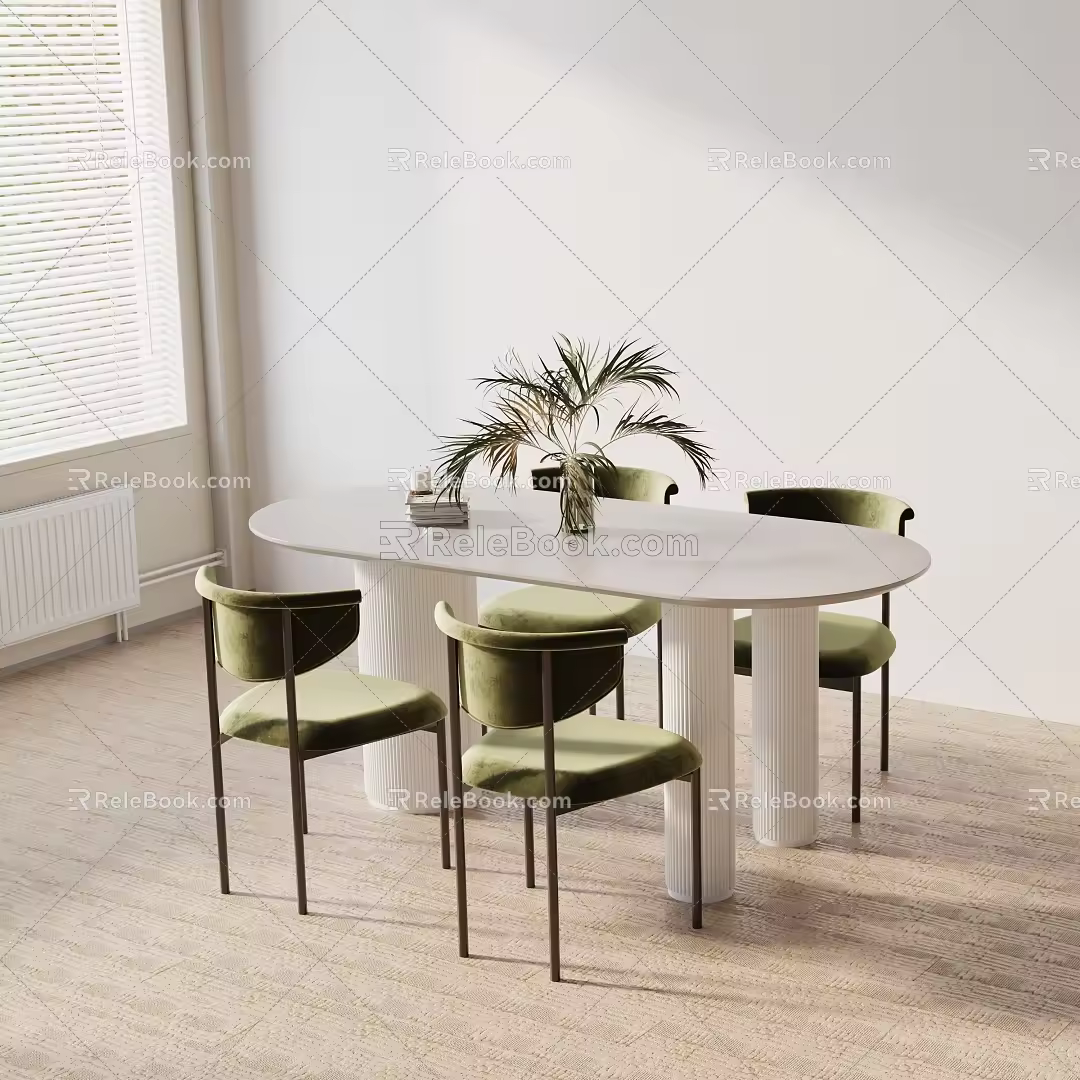 Modern table combination 3d model