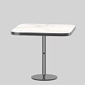 Stylish Modern Coffee Table With Square Marble Top And Black Metal Legs
