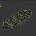 Old Rustic Wooden Boat As Traditional Water Transport With Wooden Planks Structure