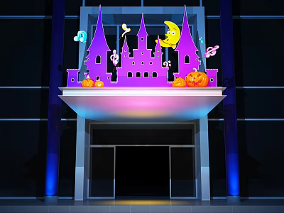 Modern Meichen Activity Area Layout 3d model Modern Meichen Activity Area Layout 3d model