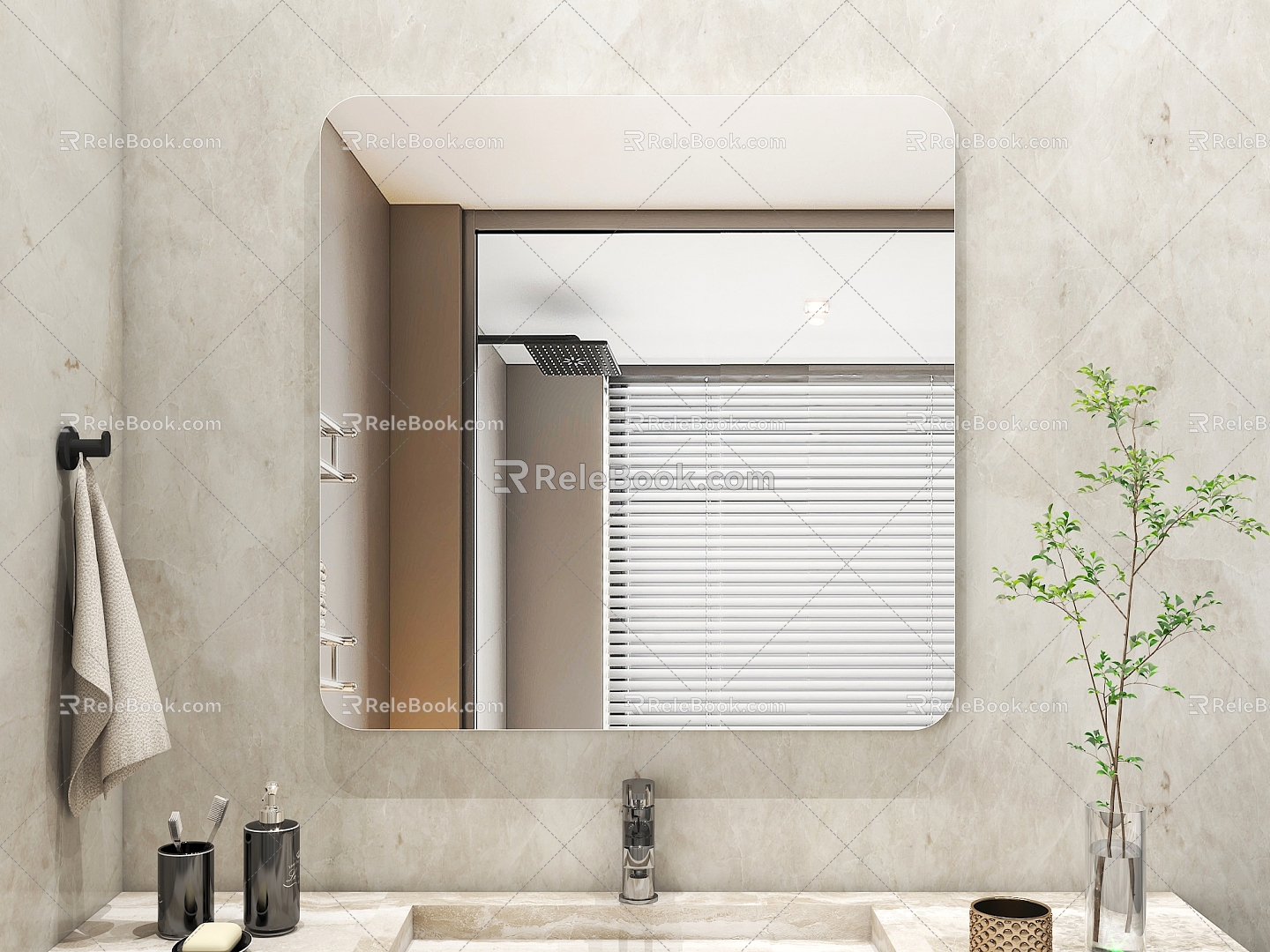 Bathroom mirror 3d model