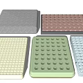Assorted Textured Mats With Diverse Patterns And Colorful Surface Designs For Home