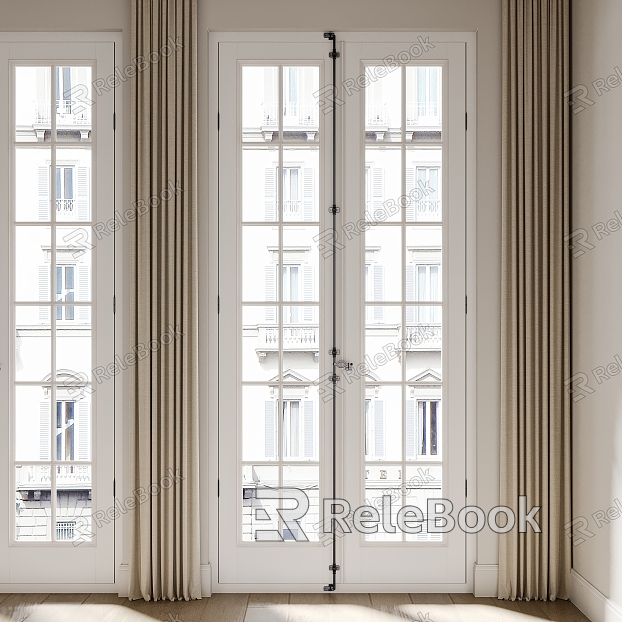 French double door balcony door model