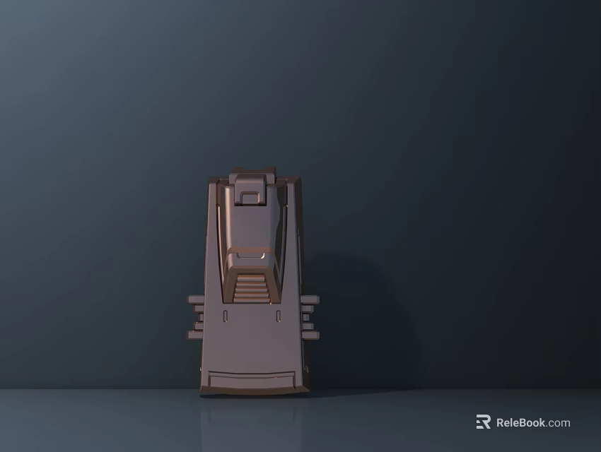 Sleek Modern Standing Outdoor Light With Metal Structure And Base Support 3d model 