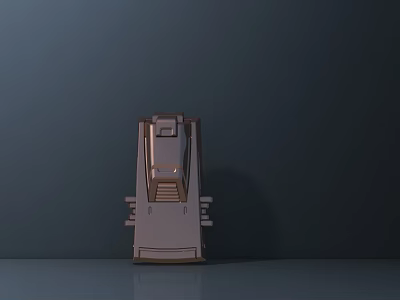 Sleek Modern Standing Outdoor Light With Metal Structure And Base Support 3d model