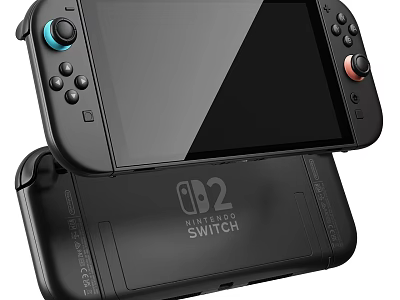 Nintendo Switch Entertainment Appliance With Modern Handheld Console And Wireless Controller Design 3d model