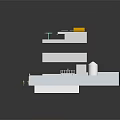 Cartoon Scene Featuring Multi Level Building Model Street And Room Layout Details