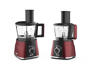 Kenwood Red Food Processors As Modern Kitchen Appliances For Home Use 3d model