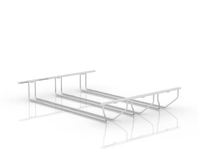 Modern Stainless Steel Kitchen Rack For Organizing Utensils And Cookware 3d model