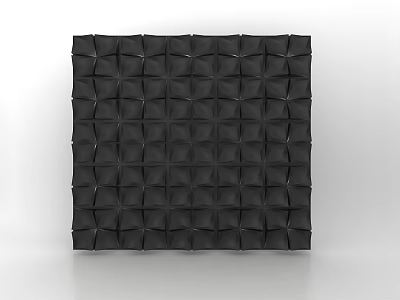 Modern Black Background Wall For Interior With 3D Geometric Patterns 3d model Modern Black Background Wall For Interior With 3D Geometric Patterns 3d model