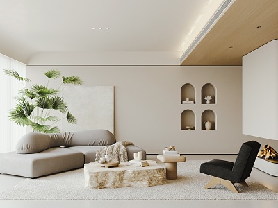 Quiet Living Room Minimalist Living Room model