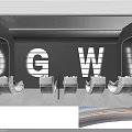 Modern Beauty Salon Shampoo Massage Bed With Stool And Neat Hair Care Product Display Shelves