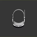 Modern White Virtual Reality Headset with Blue Display Lens and Adjustable Headband Design