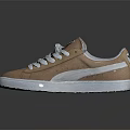 Metallic Gold Shiny Sneakers With White Laces And White Sole Design