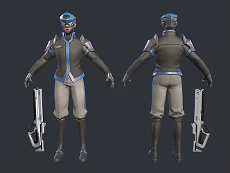 Future Warrior Mercenary 3d model