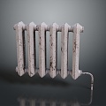 Heater furnace water heater heating electric heater radiator old radiator heating equipment 3d model