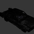 The wrecked rampage car 3d model