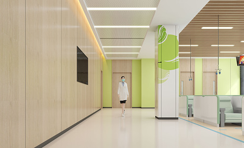 Modern Hospital Children's Infusion Hall 3d model