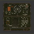 Vintage Electronic Device With Control Panel Knobs Dials And Metal Case