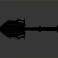 spade shovel tool hardware tools processing tools 3d model