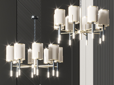 Modern chandelier 3d model