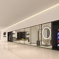 Modern Stylish Beauty Hair Salon Interior With Mirrors White Black Chairs And Bright Lighting