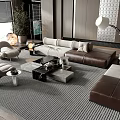 Modern Sofa Coffee Table Combination Sofa Coffee Table 3d model