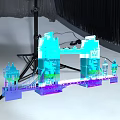 Detailed 3D Model of London Tower Bridge Showing Architectural Structure and Design